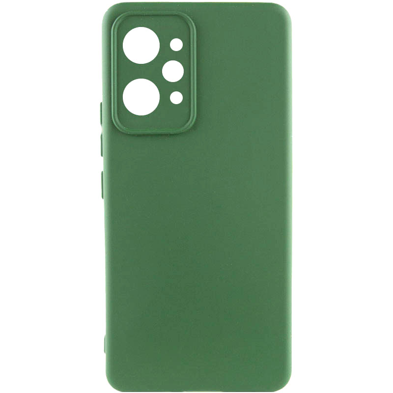 Чехол Silicone Cover Lakshmi Full Camera (AAA) для Xiaomi Redmi 12 (Зеленый / Cyprus Green)