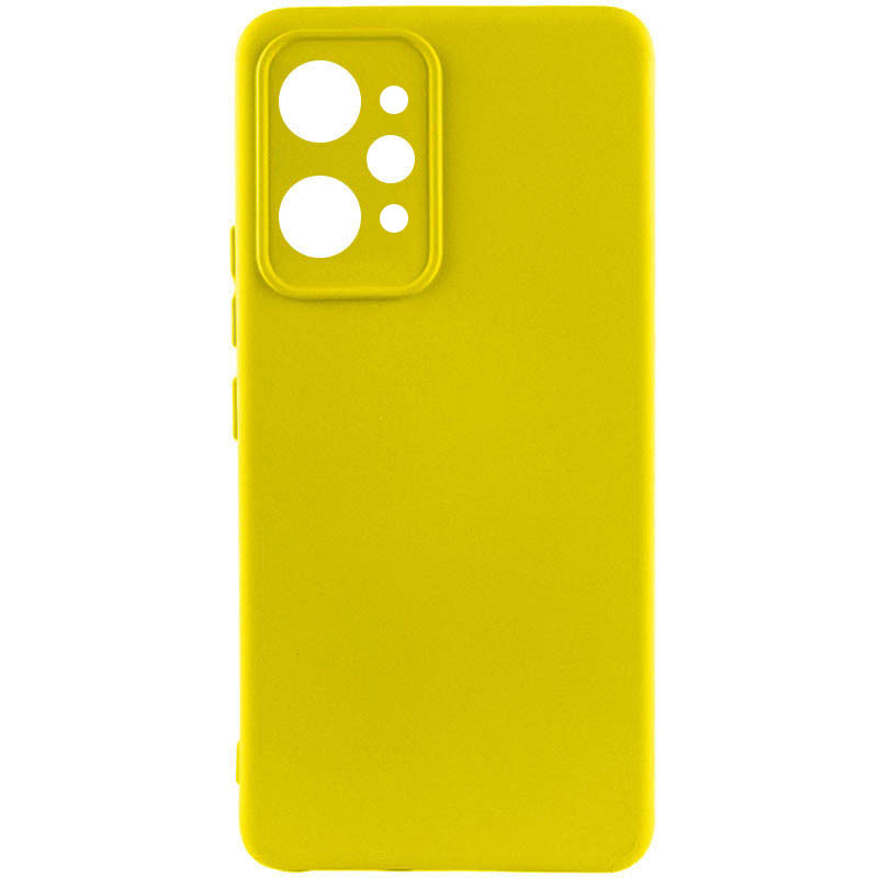 Чохол Silicone Cover Lakshmi Full Camera (AAA) для Xiaomi Redmi 12 (Жовтий / Yellow)