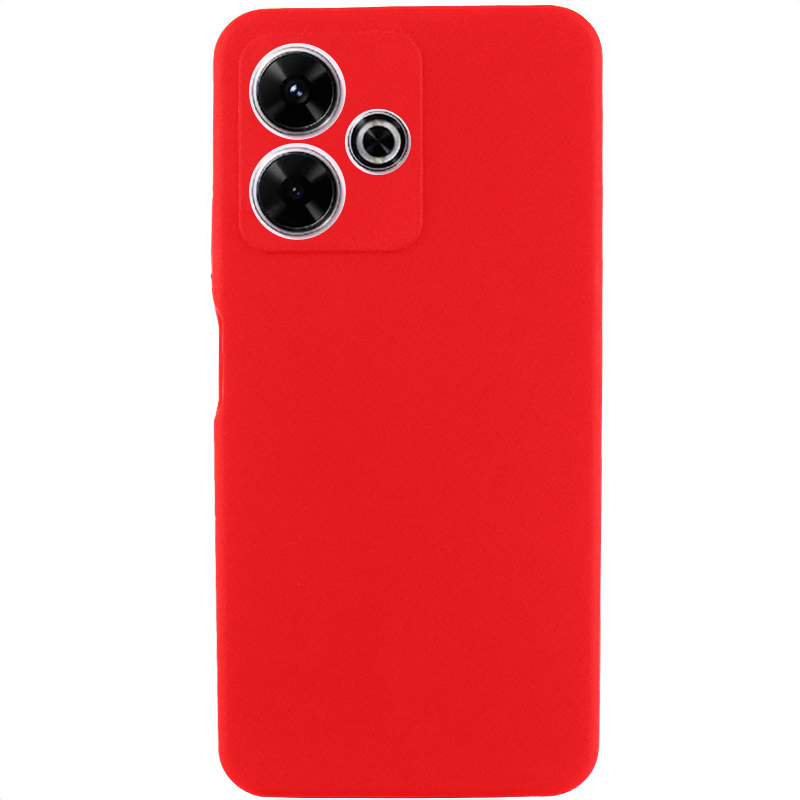Чехол Silicone Cover Lakshmi Full Camera (AAA) для Xiaomi Redmi 13 4G / Poco M6 4G (Красный / Red)