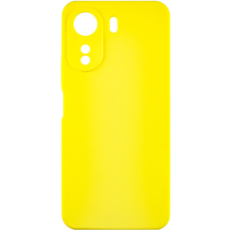 Чохол Silicone Cover Lakshmi Full Camera (AAA) для Xiaomi Redmi 13C (Жовтий / Yellow)