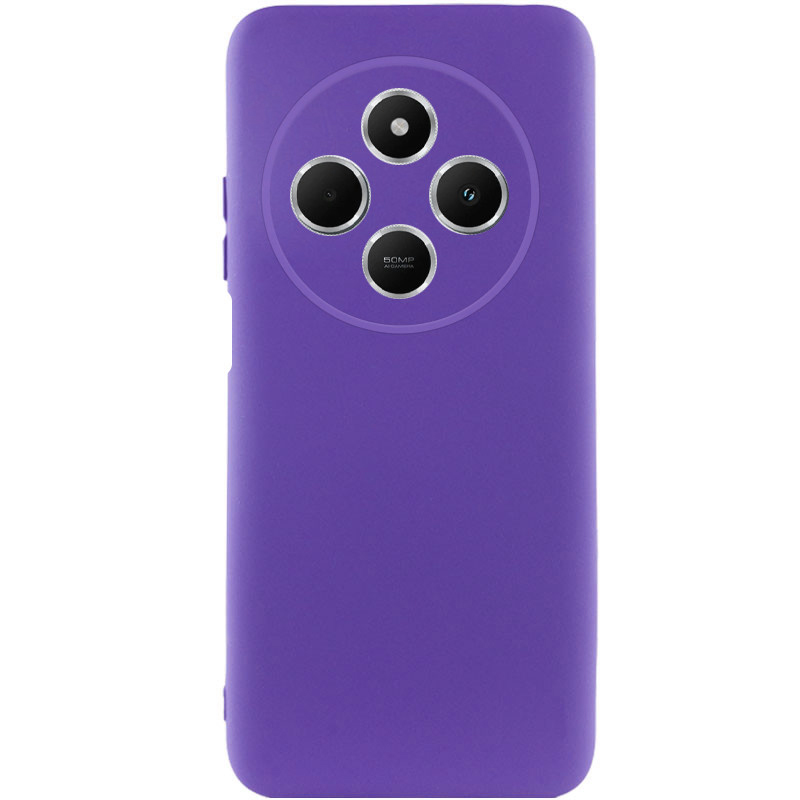 Чохол Silicone Cover Lakshmi Full Camera (AAA) для Xiaomi Redmi 14C (Фіолетовий / Amethyst)