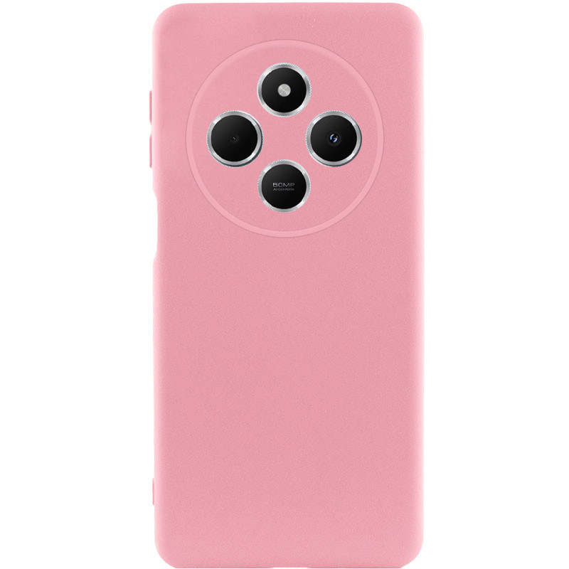 Чохол Silicone Cover Lakshmi Full Camera (AAA) для Xiaomi Redmi 14C (Рожевий / Light pink)