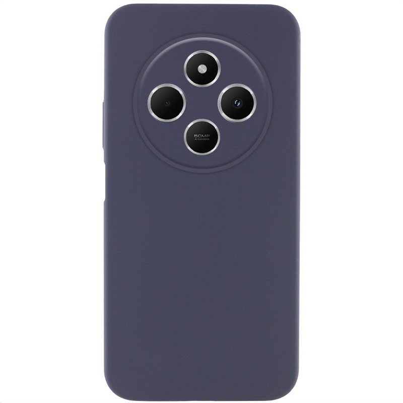 Чохол Silicone Cover Lakshmi Full Camera (AAA) для Xiaomi Redmi 14C (Сірий / Dark Gray)