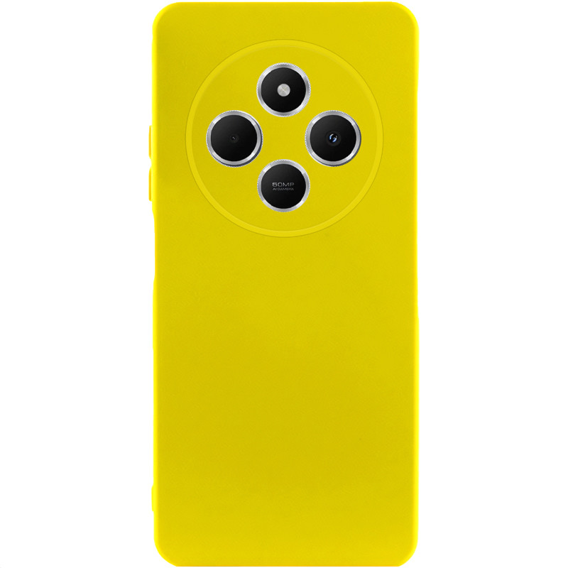 Чохол Silicone Cover Lakshmi Full Camera (AAA) для Xiaomi Redmi 14C (Жовтий / Yellow)