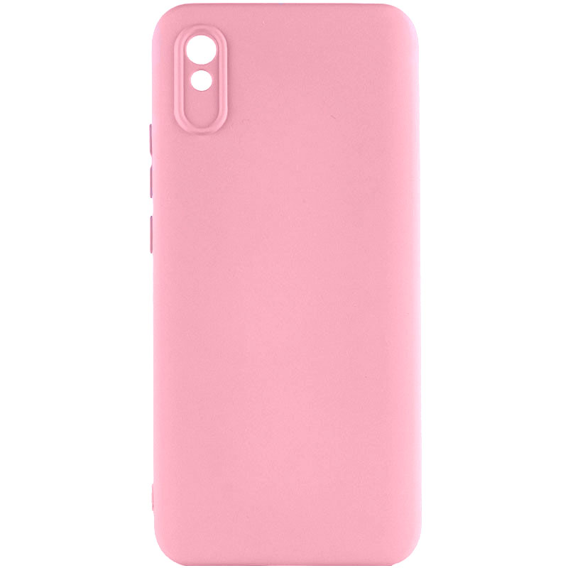 Чехол Silicone Cover Lakshmi Full Camera (AAA) для Xiaomi Redmi 9A (Розовый / Light pink)