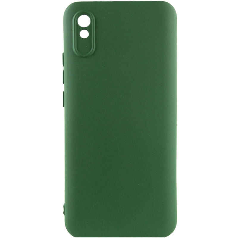 Чехол Silicone Cover Lakshmi Full Camera (AAA) для Xiaomi Redmi 9A (Зеленый / Cyprus Green)