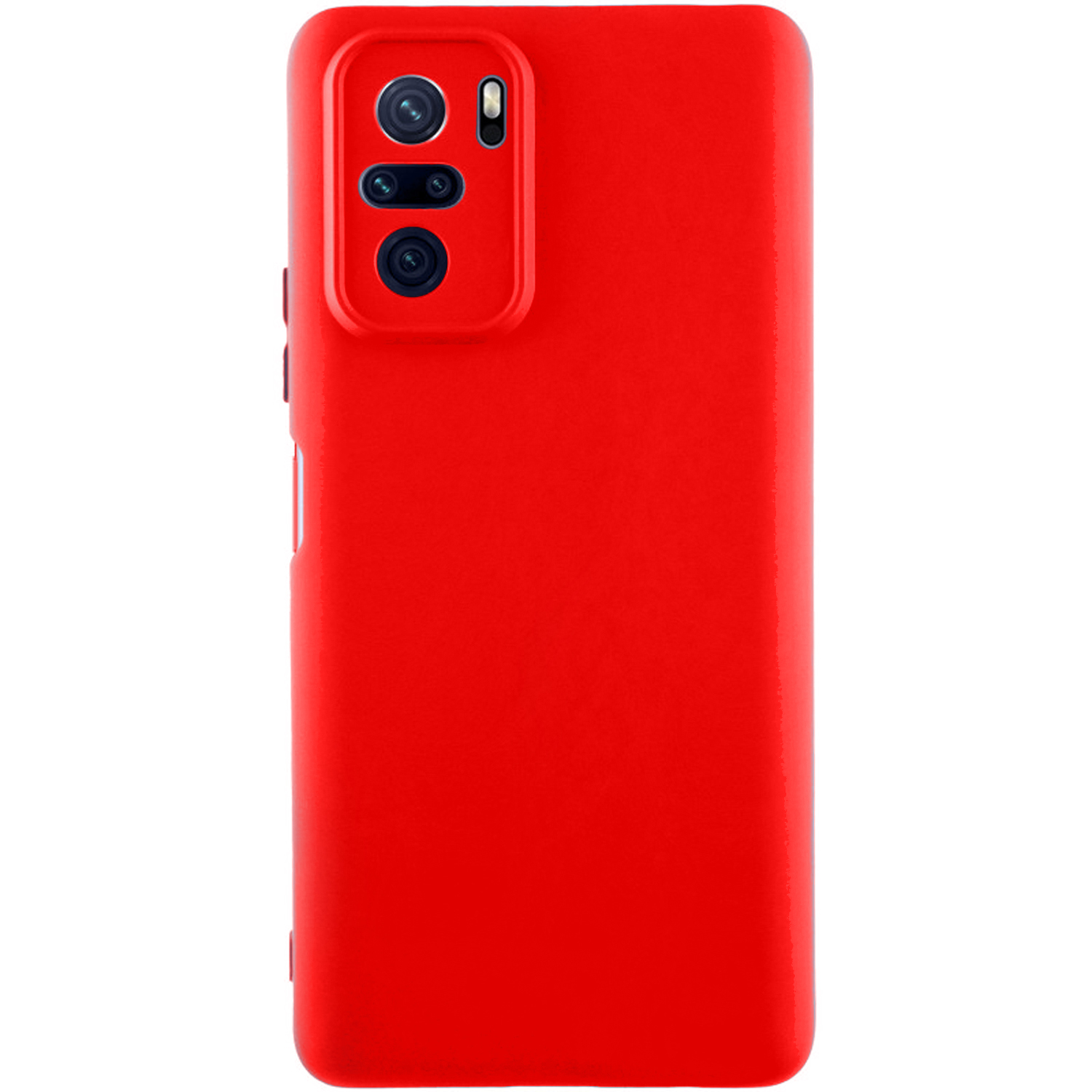 Чехол Silicone Cover Lakshmi Full Camera (AAA) для Xiaomi Redmi Note 10 / Note 10s / Poco M5s (Красный / Red)