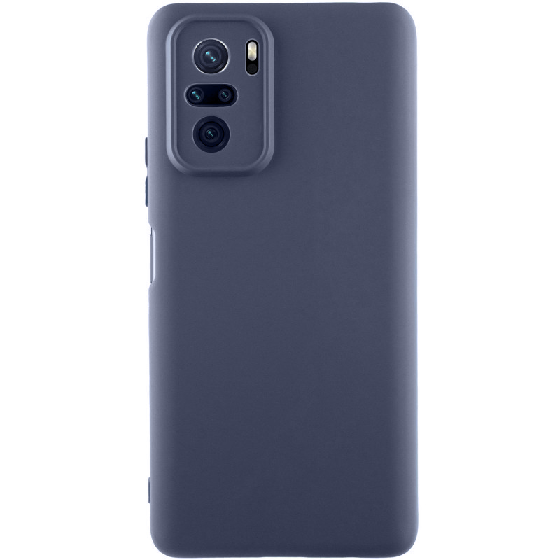 Чехол Silicone Cover Lakshmi Full Camera (AAA) для Xiaomi Redmi Note 10s (Темно-синий / Midnight blue)