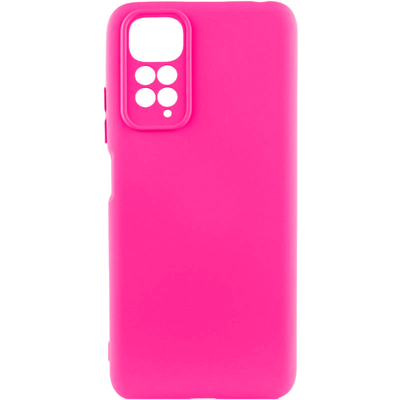 Чехол Silicone Cover Lakshmi Full Camera (AAA) для Xiaomi Redmi Note 11 (Global) / Note 11S (Розовый / Barbie pink)