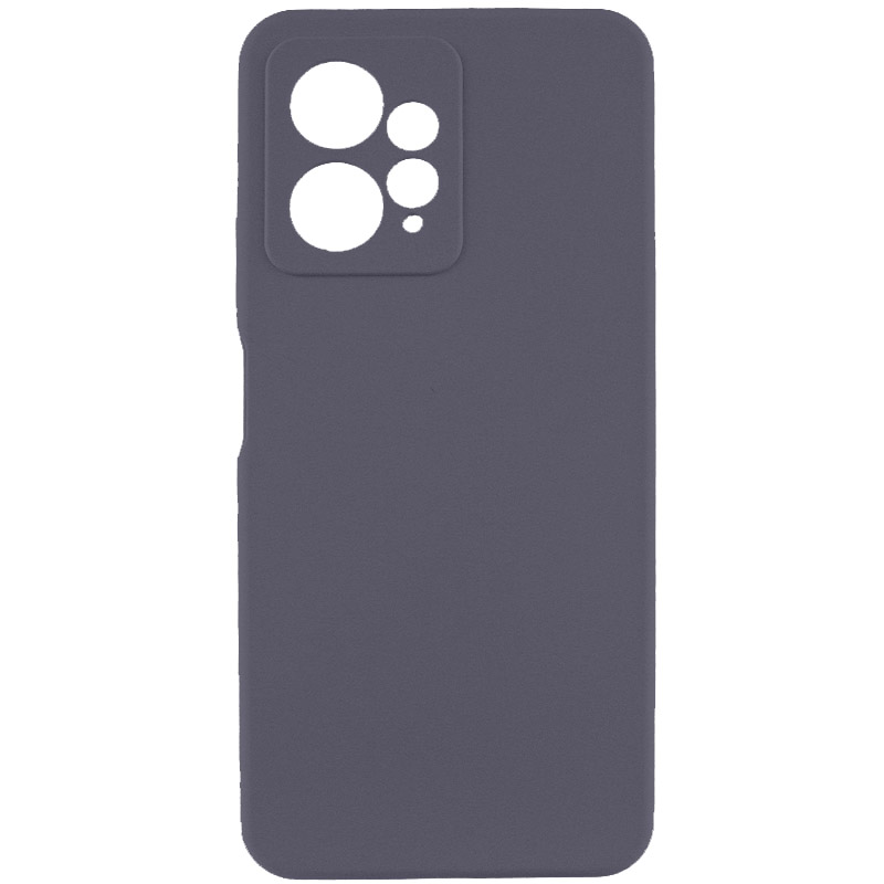 Чехол Silicone Cover Lakshmi Full Camera (AAA) для Xiaomi Redmi Note 12 4G (Серый / Dark Gray)