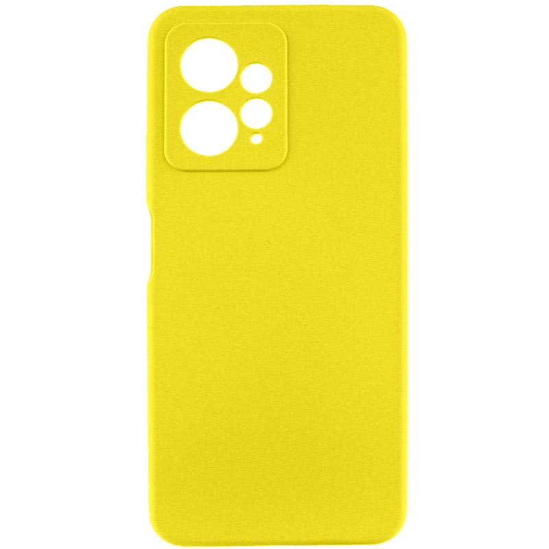 Чехол Silicone Cover Lakshmi Full Camera (AAA) для Xiaomi Redmi Note 12 4G (Желтый / Yellow)
