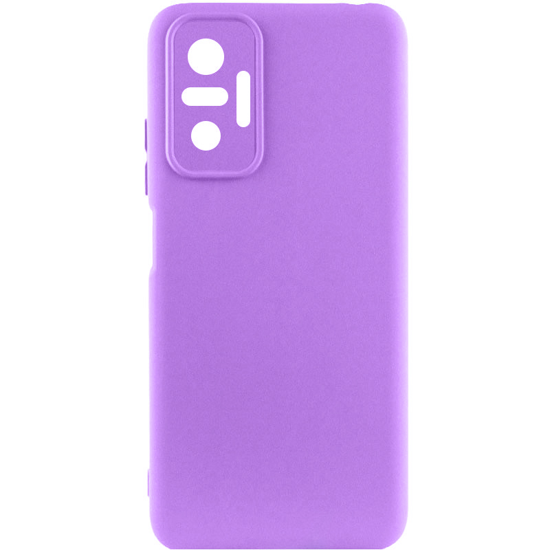 Чохол Silicone Cover Lakshmi Full Camera (AAA) для Xiaomi Redmi Note 10 Pro Max (Фіолетовий / Amethyst)