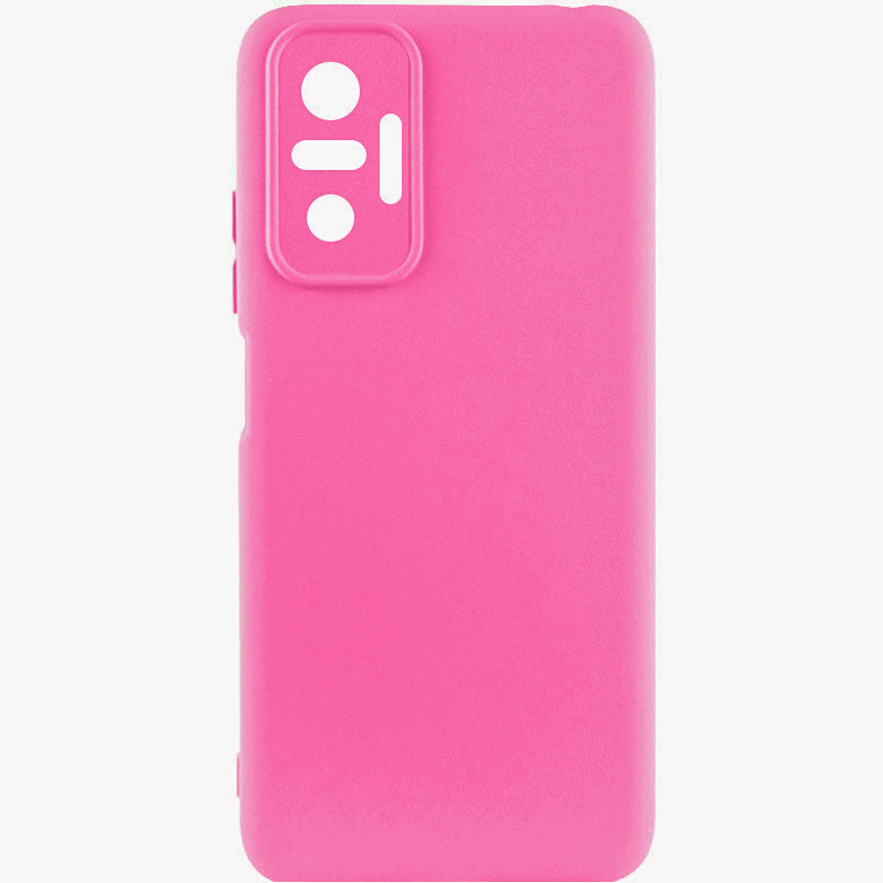Чохол Silicone Cover Lakshmi Full Camera (AAA) для Xiaomi Redmi Note 11 Pro (Global) (Рожевий / Barbie pink)