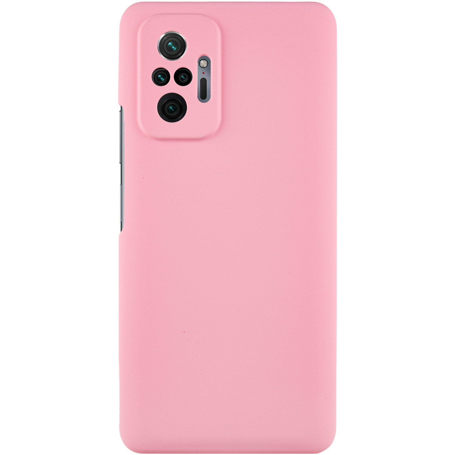 Чохол Silicone Cover Lakshmi Full Camera (AAA) для Xiaomi Redmi Note 10 Pro Max (Рожевий / Light pink)