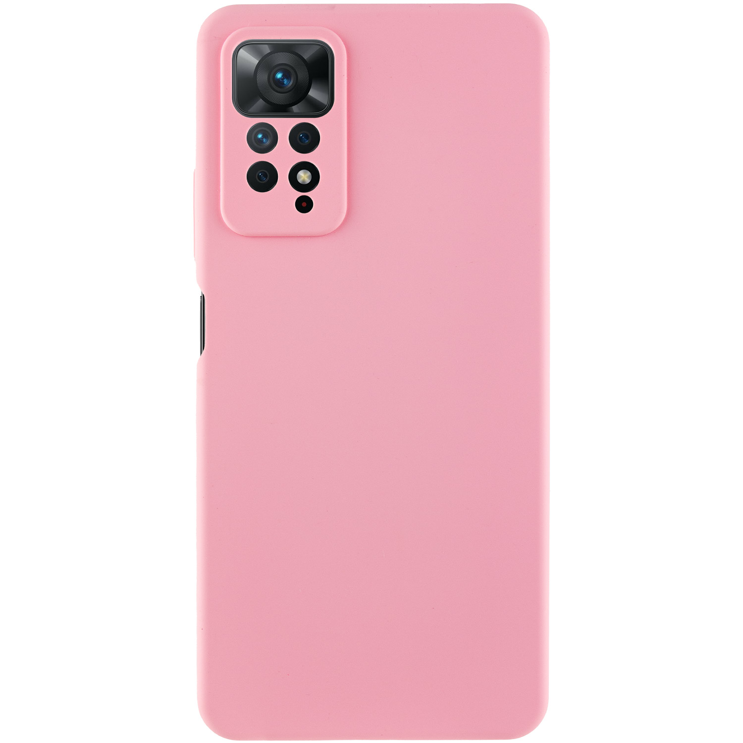 Чохол Silicone Cover Lakshmi Full Camera (AAA) для Xiaomi Redmi Note 11 Pro (Global) (Рожевий / Light pink)