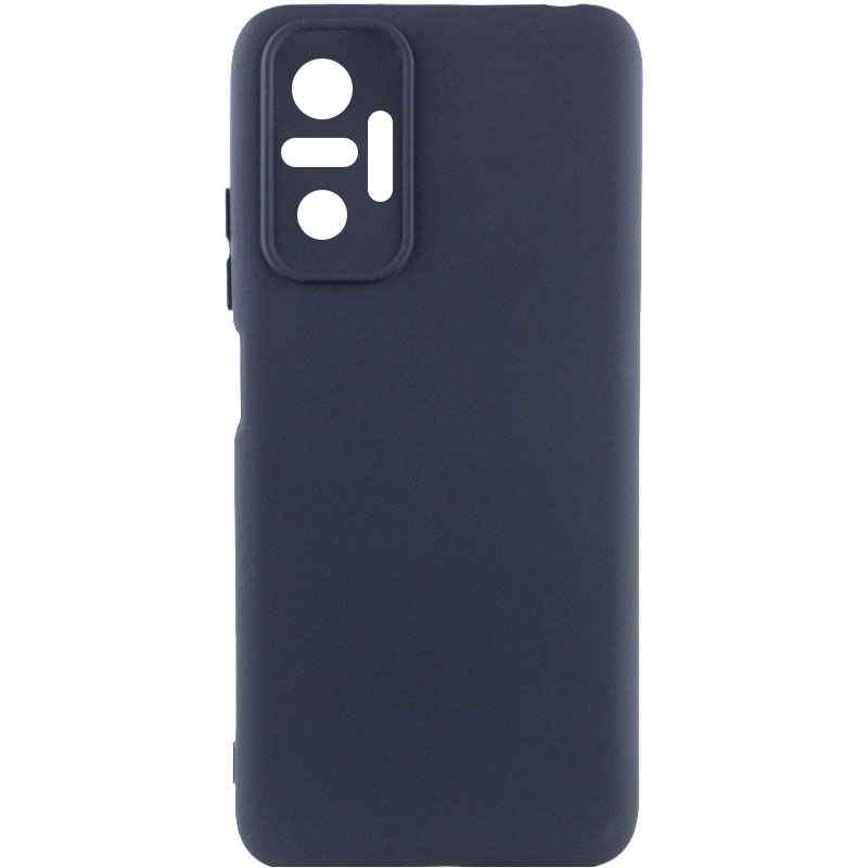 Чохол Silicone Cover Lakshmi Full Camera (AAA) для Xiaomi Redmi Note 10 Pro Max (Темно-синій / Midnight blue)