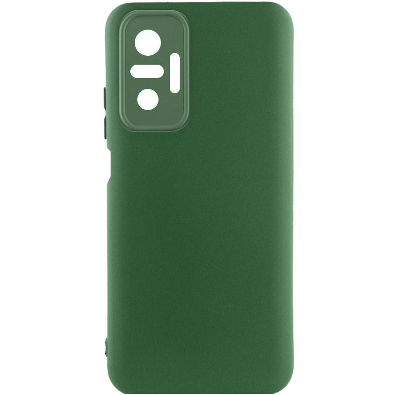 Чехол Silicone Cover Lakshmi Full Camera (AAA) для Xiaomi Redmi Note 10 Pro / 10 Pro Max (Зеленый / Cyprus Green)