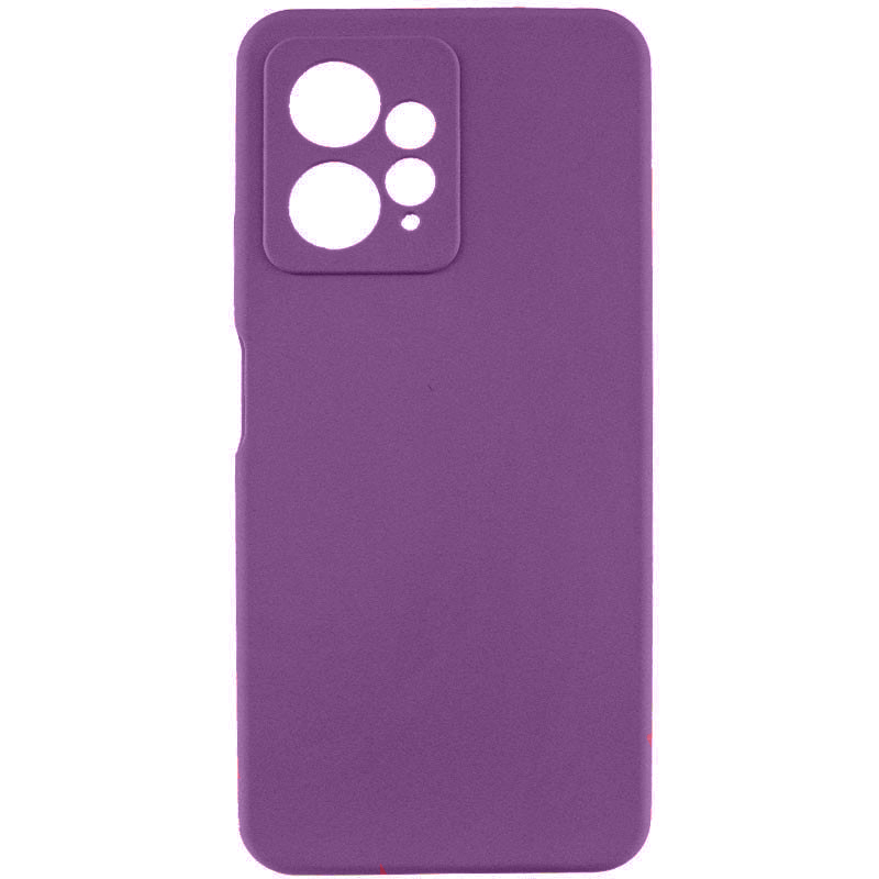 Чехол Silicone Cover Lakshmi Full Camera (AAA) для Xiaomi Redmi Note 12 4G (Сливовый / Purple)