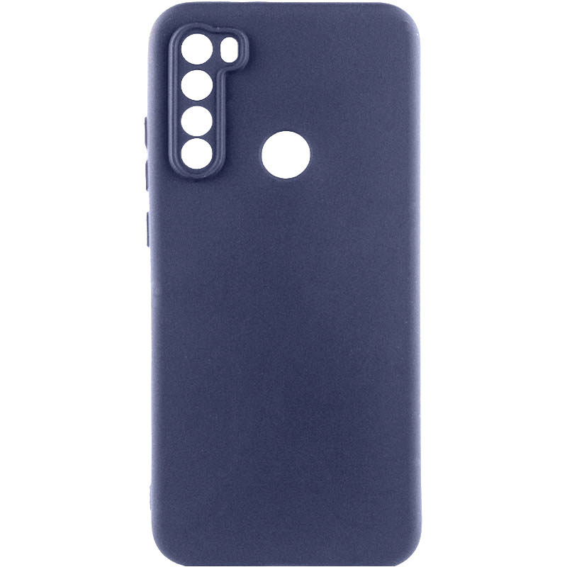 Чохол Silicone Cover Lakshmi Full Camera (AAA) для Xiaomi Redmi Note 8 Pro (Темно-синій / Midnight blue)