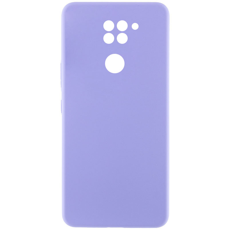 Чехол Silicone Cover Lakshmi Full Camera (AAA) для Xiaomi Redmi Note 9 / Redmi 10X (Сиреневый / Dasheen)