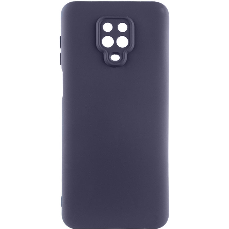 Чохол Silicone Cover Lakshmi Full Camera (AAA) для Xiaomi Redmi Note 9 Pro (Сірий / Dark Gray)