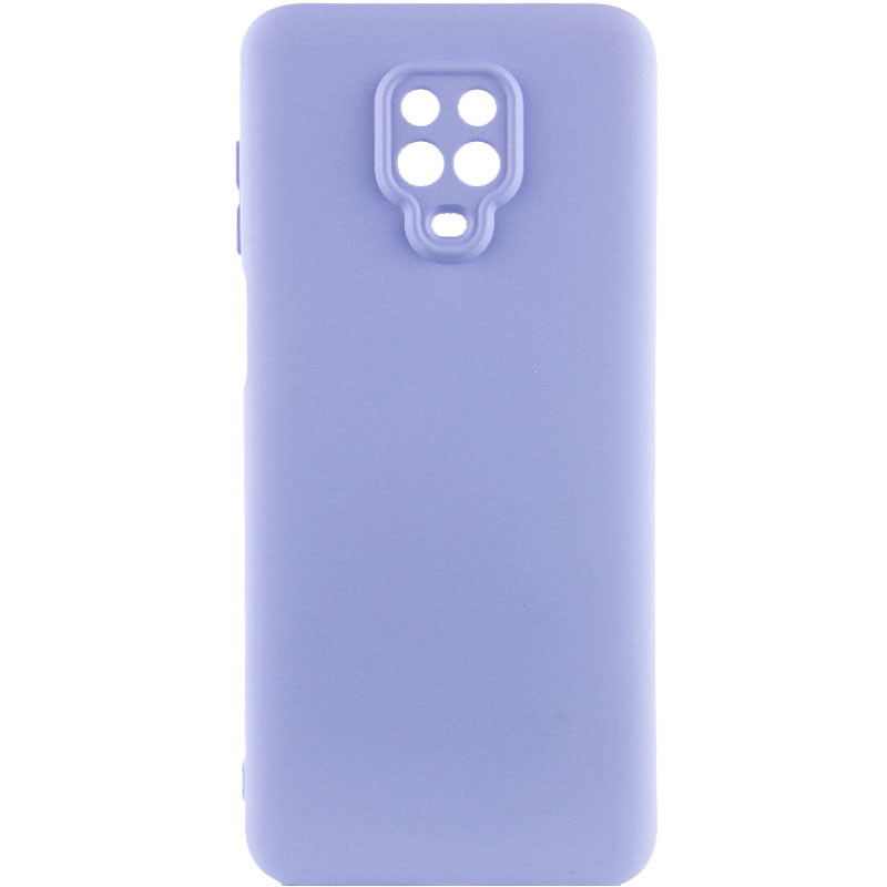 Чохол Silicone Cover Lakshmi Full Camera (AAA) для Xiaomi Redmi Note 9 Pro (Бузковий / Dasheen)