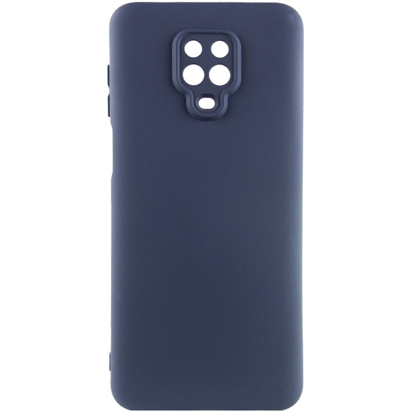 Чохол Silicone Cover Lakshmi Full Camera (AAA) для Xiaomi Redmi Note 9 Pro Max (Темно-синій / Midnight blue)