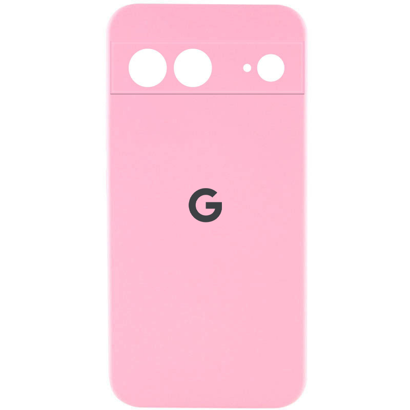 Чехол Silicone Cover Lakshmi Full Camera (AAA) with Logo для Google Pixel 7 (Розовый / Light pink)