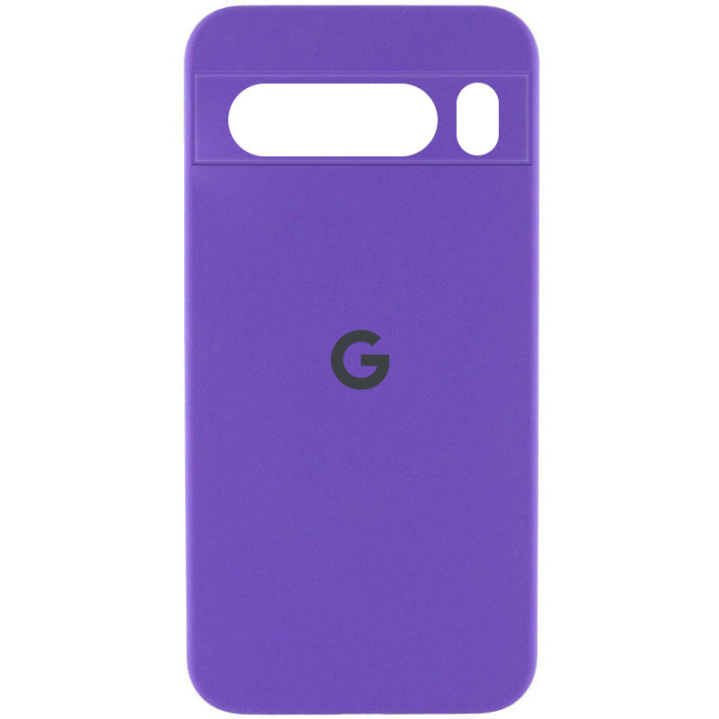 Чехол Silicone Cover Lakshmi Full Camera (AAA) with Logo для Google Pixel 8 Pro (Фиолетовый / Amethyst)