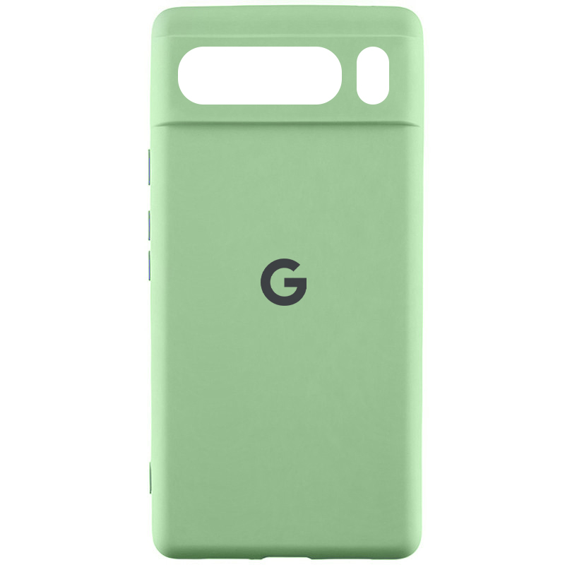 Чехол Silicone Cover Lakshmi Full Camera (AAA) with Logo для Google Pixel 8 Pro (Мятный / Mint)