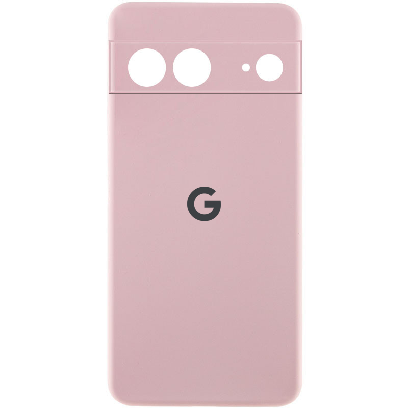 Чехол Silicone Cover Lakshmi Full Camera (AAA) with Logo для Google Pixel 8 (Розовый / Pink Sand)