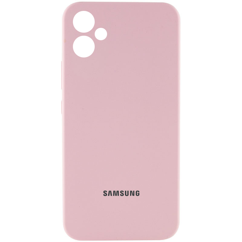 Чохол Silicone Cover Lakshmi Full Camera (AAA) with Logo для Samsung Galaxy A06 (Рожевий / Pink Sand)