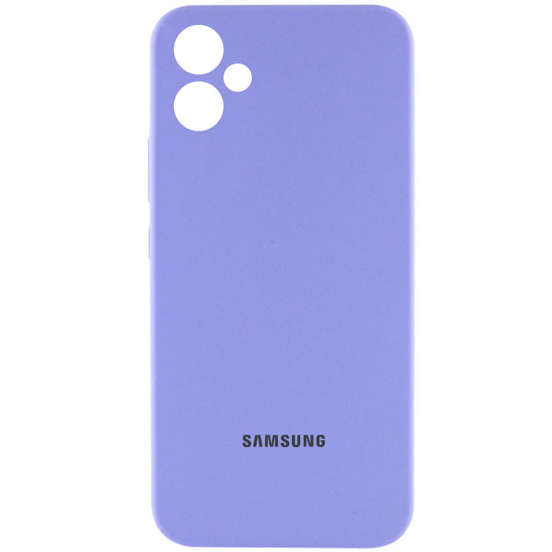 Чохол Silicone Cover Lakshmi Full Camera (AAA) with Logo для Samsung Galaxy A06 (Бузковий / Dasheen)