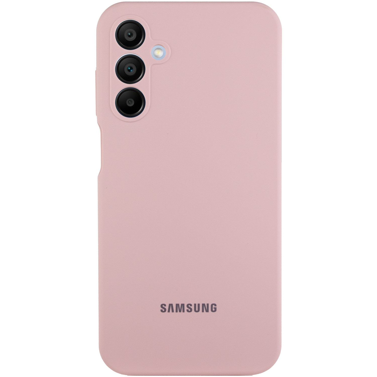 Чехол Silicone Cover Lakshmi Full Camera (AAA) with Logo для Samsung Galaxy A15 4G/5G / M15 5G (Розовый / Pink Sand)