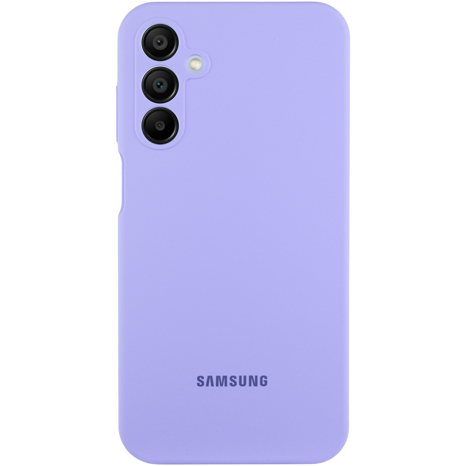 Чохол Silicone Cover Lakshmi Full Camera (AAA) with Logo для Samsung Galaxy A15 4G/5G (Бузковий / Dasheen)