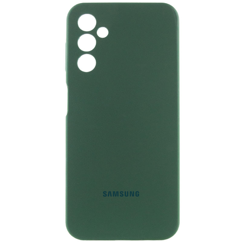 Чохол Silicone Cover Lakshmi Full Camera (AAA) with Logo для Samsung Galaxy A15 4G/5G (Зелений / Cyprus Green)