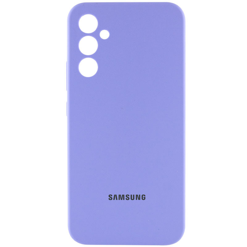 Чехол Silicone Cover Lakshmi Full Camera (AAA) with Logo для Samsung Galaxy A34 5G (Сиреневый / Dasheen)