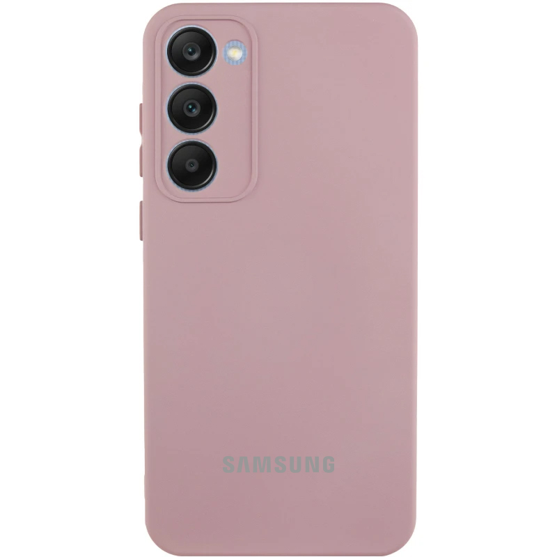 Чохол Silicone Cover Lakshmi Full Camera (AAA) with Logo для Samsung Galaxy S20 FE (Рожевий / Pink Sand)
