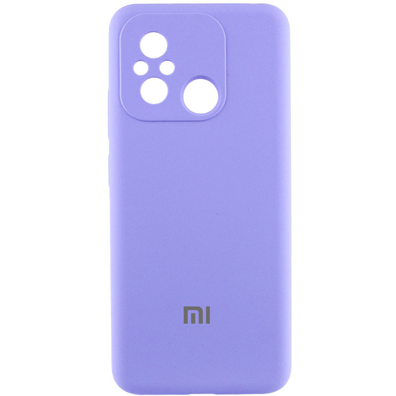 Чехол Silicone Cover Lakshmi Full Camera (AAA) with Logo для Xiaomi Redmi 12C (Сиреневый / Dasheen)