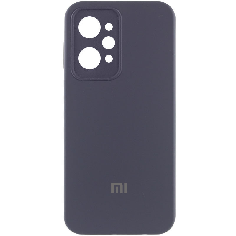 Чехол Silicone Cover Lakshmi Full Camera (AAA) with Logo для Xiaomi Redmi 12 (Серый / Dark Gray)