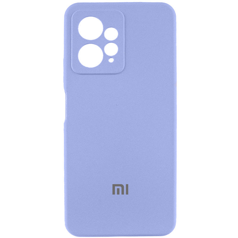 Чохол Silicone Cover Lakshmi Full Camera (AAA) with Logo для Xiaomi Redmi Note 12 4G (Бузковий / Dasheen)