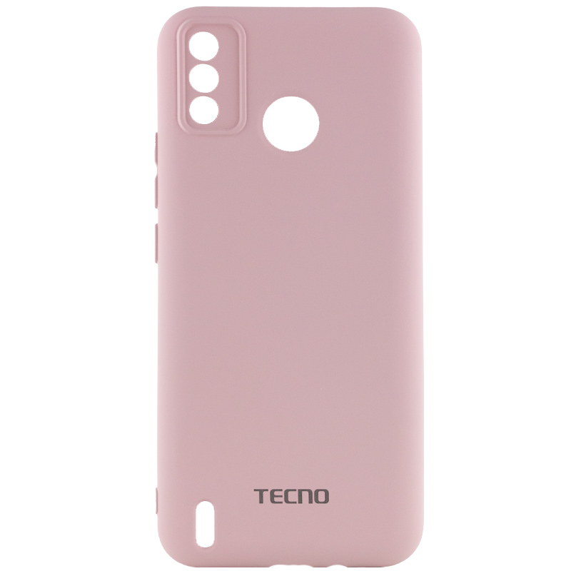 Чехол Silicone Cover My Color Full Camera (A) для TECNO Spark 6 Go (Розовый / Pink Sand)
