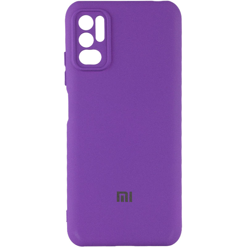 Чехол Silicone Cover My Color Full Camera (A) для Xiaomi Redmi Note 10 5G / Poco M3 Pro (Фиолетовый / Purple)