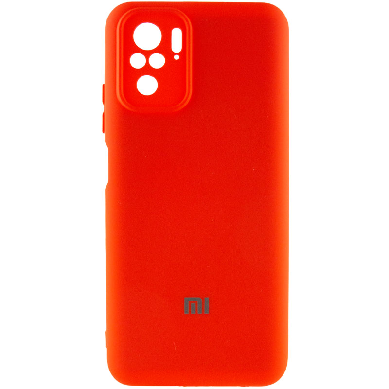 Чехол Silicone Cover My Color Full Camera (A) для Xiaomi Redmi Note 10 / Note 10s (Красный / Red)
