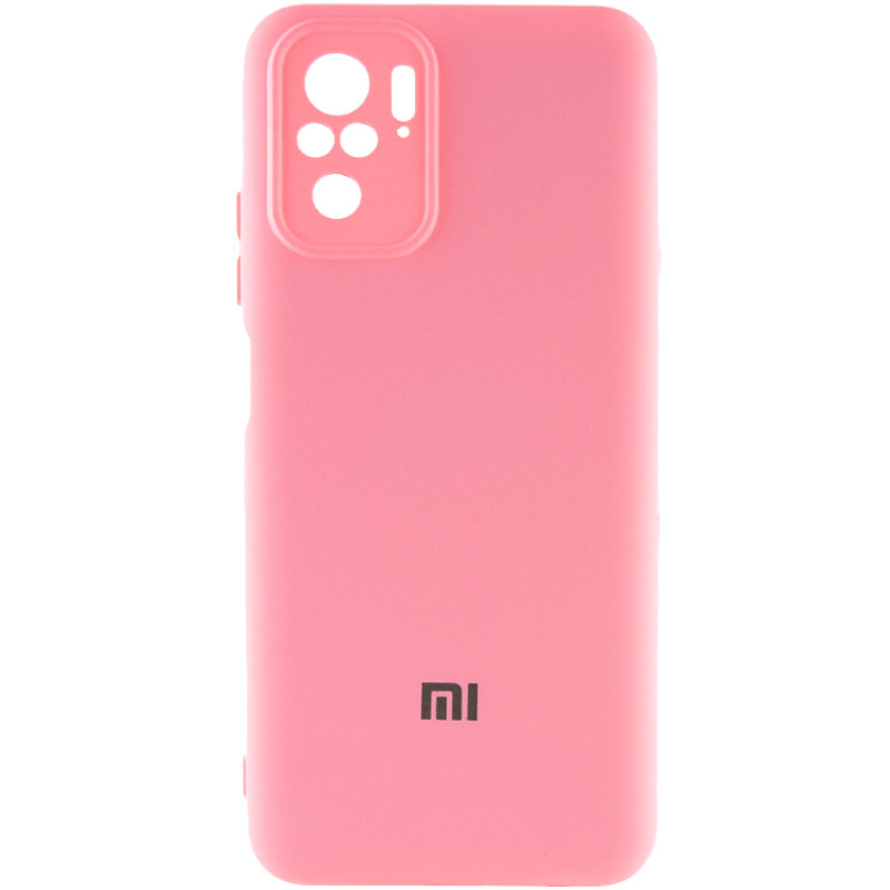 Чехол Silicone Cover My Color Full Camera (A) для Xiaomi Redmi Note 10s (Розовый / Pink)