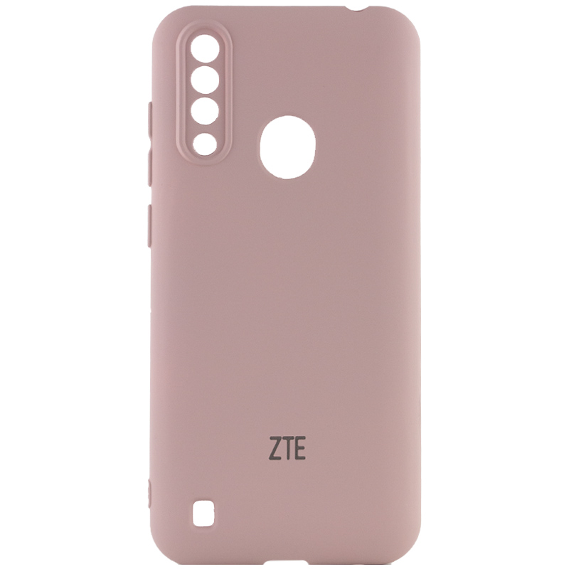 Чехол Silicone Cover My Color Full Camera (A) для ZTE Blade A7 Fingerprint (2020) (Розовый / Pink Sand)
