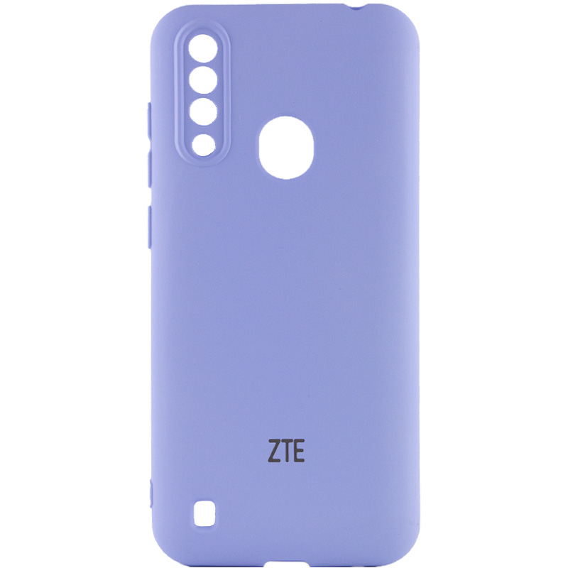 Чехол Silicone Cover My Color Full Camera (A) для ZTE Blade A7 Fingerprint (2020) (Сиреневый / Dasheen)