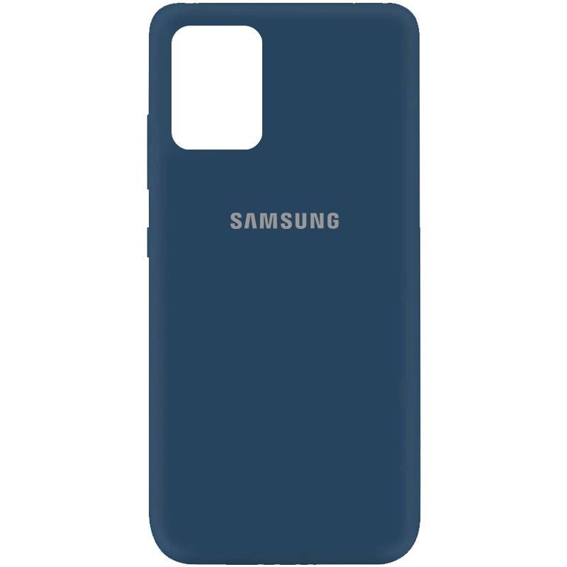 Чохол Silicone Cover My Color Full Protective (A) для Samsung Galaxy A72 4G (Синій / Navy blue)