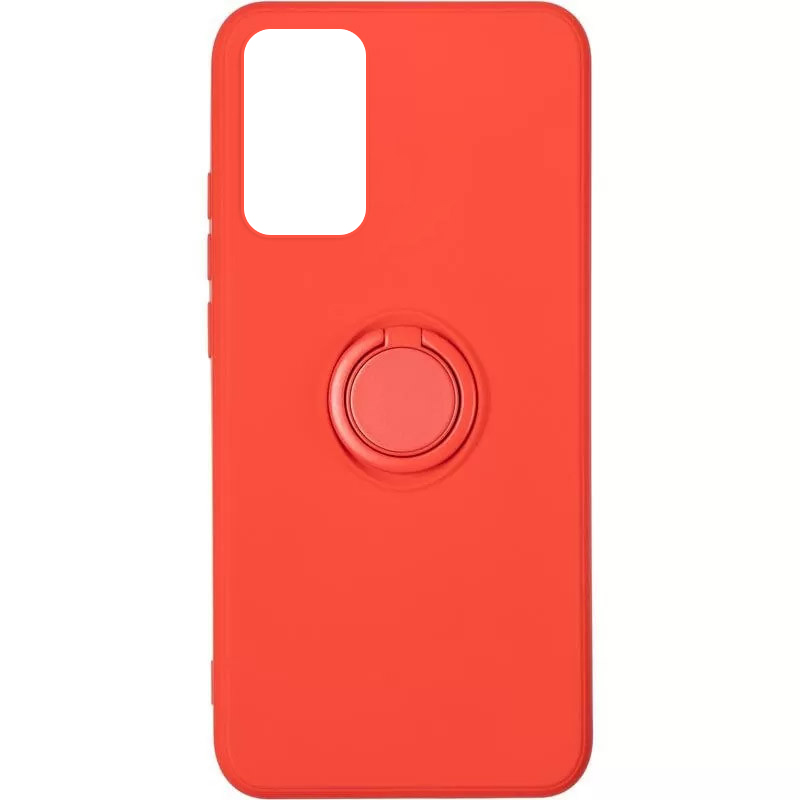 Чехол TPU Candy Ring для Samsung Galaxy A02s (Красный / Red)