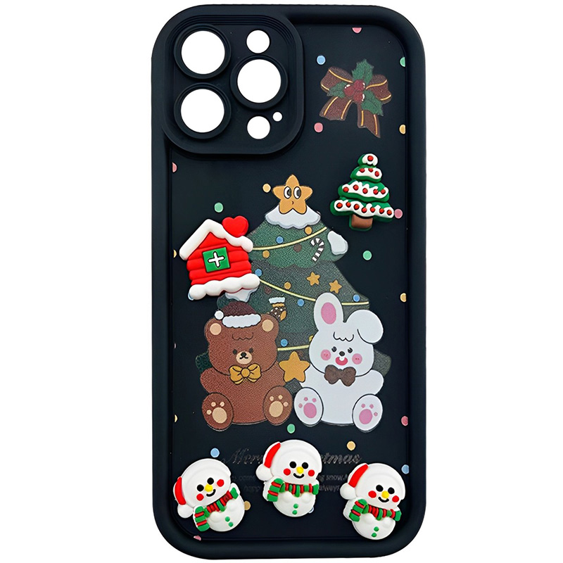 Чехол TPU Christmas Toys для Samsung Galaxy A06 (Black)